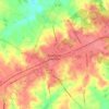 Batesburg-Leesville topographic map, elevation, terrain