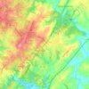 Hollymead topographic map, elevation, terrain