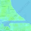 Shoreacres topographic map, elevation, terrain