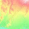 Paroo Shire topographic map, elevation, terrain