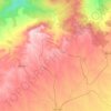 Moulay Larbi topographic map, elevation, terrain