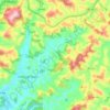 Caetés de Minas topographic map, elevation, terrain