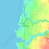 Fort Bragg topographic map, elevation, terrain