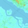 Bengkalis topographic map, elevation, terrain