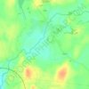 Rine topographic map, elevation, terrain