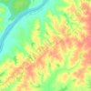 Guterrez topographic map, elevation, terrain