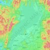Lac Biwa topographic map, elevation, terrain