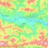 Rampur topographic map, elevation, terrain