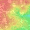 Laluque topographic map, elevation, terrain