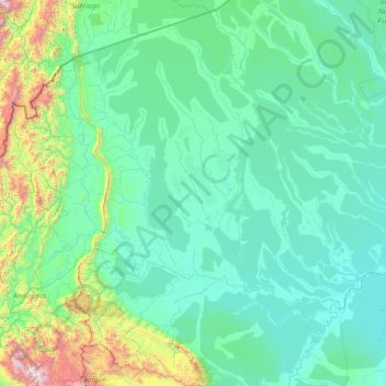 Province of Datem del Marañón topographic map, elevation, terrain