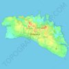 Islas Baleares topographic map, elevation, terrain