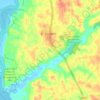 Dunkirk topographic map, elevation, terrain