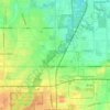 Chicago Heights topographic map, elevation, terrain