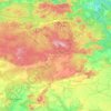 Koriya topographic map, elevation, terrain