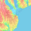Odesa topographic map, elevation, terrain