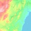 Mkuranga topographic map, elevation, terrain