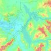 Lake Hume topographic map, elevation, terrain