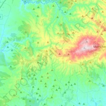 Marmelete topographic map, elevation, terrain