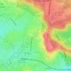 Clagny Glatigny topographic map, elevation, terrain