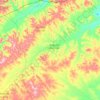 Bayan-Uul topographic map, elevation, terrain