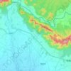 Karjanha topographic map, elevation, terrain