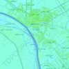 Khorramshahr topographic map, elevation, terrain