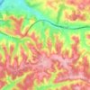 Coursac topographic map, elevation, terrain