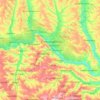 Siverskodonetsk Raion topographic map, elevation, terrain