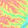 Naviraí topographic map, elevation, terrain