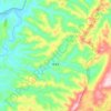 岑溪乡 topographic map, elevation, terrain