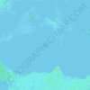 Iguana Caye topographic map, elevation, terrain