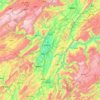 恩施市 topographic map, elevation, terrain