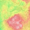 Gauja topographic map, elevation, terrain