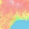 Охотский район topographic map, elevation, terrain