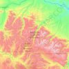 Absaroka-Beartooth Wilderness Area topographic map, elevation, terrain