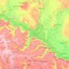 Kamianske Reservoir topographic map, elevation, terrain