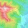 Casevecchie topographic map, elevation, terrain