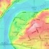 铜元局街道 topographic map, elevation, terrain