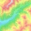 Oyace topographic map, elevation, terrain