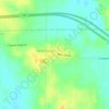 Burnt Prairie topographic map, elevation, terrain