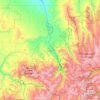 Ouray County topographic map, elevation, terrain