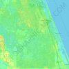 Flagler County topographic map, elevation, terrain