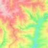 Мирненская поселковая община topographic map, elevation, terrain