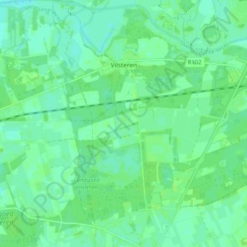 Vilsteren topographic map, elevation, terrain