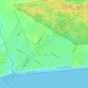 Claromecó topographic map, elevation, terrain