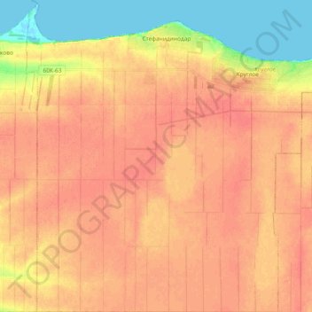 Круглянское сельское поселение topographic map, elevation, terrain