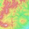 Agatsuma District topographic map, elevation, terrain