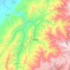 Toribío topographic map, elevation, terrain
