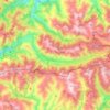 Degaña topographic map, elevation, terrain