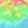 Municipal Unit of Agioi Theodoroi topographic map, elevation, terrain